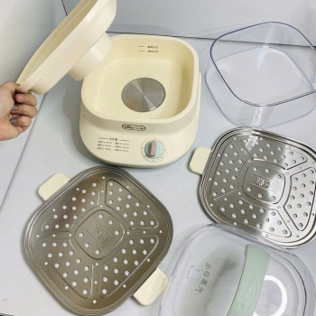 Nồi hấp điện 2 tầng  đa năng bear DZG-C60W9 dung tích 6L BẾP NHÀ BEAR