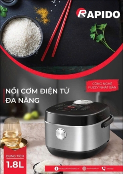 Nồi cơm điện tử Rapido RC-1.8D
