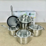 Bộ nồi 6 món Arber AN05V thêm xửng hấp và quánh