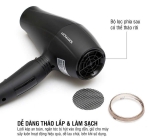 ENA146BLK- Máy Sấy Tóc LocknLock Máy Sấy Công Suất Cao 2 Chiều Chính Hãng Cao Cấp
