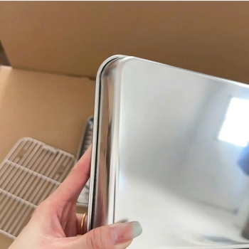 KHAY INOX CHỮ NHẬT KÈM VỈ LƯỚI – CỨU TINH CHỊ EM ĐAM MÊ CHIÊN RÁN!