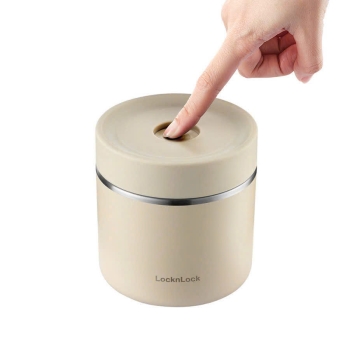 LHC8052S02-Bộ hộp cơm giữ nhiệt Lock&Lock Pump Vacuum Lunch Box (300ml*2, 500ml*1, bộ đũa và thìa, túi)