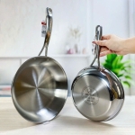 Chảo nông lòng Elmich Trimax INOX Đúc Nguyên Khối size 20-24-26cm hàng châu Âu, giá Việt Nam