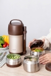 Hộp giữ nhiệt to dung tích 1600ml kèm 3 hộp inox