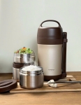 Hộp giữ nhiệt to dung tích 1600ml kèm 3 hộp inox