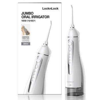 ENR166GRY- Máy tăm nước LocknLock Cầm Tay Vệ Sinh Răng Miệng Kèm Đầu Tăm 4 Chế Độ
