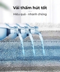 DZA336 - Bộ cây lau nhà thông minh 360 độ Dozzi KÈM 4 BÔNG LAU