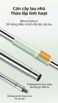 DZA336 - Bộ cây lau nhà thông minh 360 độ Dozzi KÈM 4 BÔNG LAU