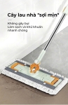 DZA336 - Bộ cây lau nhà thông minh 360 độ Dozzi KÈM 4 BÔNG LAU