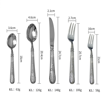 Bộ đồ ăn tây cao cấp bằng Inox 304