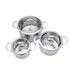 BỘ 3 NỒI INOX ĐÚC LIỀN KHỐI KALPEN KAZLER KZ1 (KALPEN GMBH GERMANY)