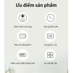 Nồi cơm điện Lock&Lock Bianco Nemo rice cooker 1.2 lít - Màu ngà EJR384IVY