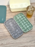 Hộp 2 Khay Đá Silicon Có Nắp Đậy & Khay Trữ Đá Mirai