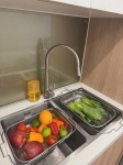 Rổ inox gác bồn rửa điều chỉnh độ dài Kaiyo