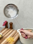 Muôi lỗ inox nguyên khối cỡ lớn 16.5cm