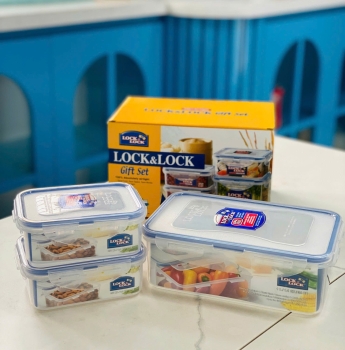 BỘ 3 HỘP NHỰA BẢO QUẢN THỰC PHẨM LOCK&LOCK HPL817-R03
