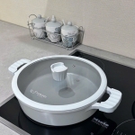 Bộ nồi, chảo, quánh nhôm đúc full induction Oceanwave Kaiyo - Nồi 20, 24cm