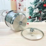 Nồi luộc gà Inox 304 thân cao 3 đáy Fivestar Plus 28cm