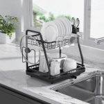 Giá úp bát 2 tầng có khay hứng thoát nước mọi hướng Kaiyo