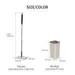 BỘ CÂY LAU NHÀ SQUEEZE FLAT MOP-ETM471