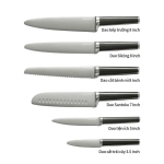 CKK804-Bộ 6 dao kèm giá đỡ từ LocknLock Magnetic Knife Set CKK804 bằng thép không gỉ