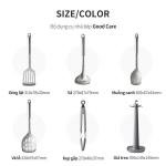 CKT330S01-Bộ dụng cụ nhà bếp 6 món Lock&Lock Kitchen Tools Set - màu xám
