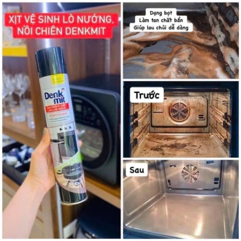 XỊT VỆ SINH LÒ NƯỚNG - LÒ VI SÓNG - NỒI CHIÊN KHÔNG DẦU DENKMIT - CHAI 500ml