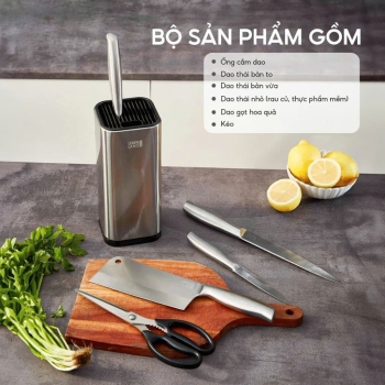 BỘ DAO 6 MÓN Lebenlang đúc liền khối!!!LBL1956