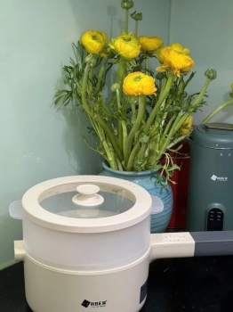 Nồi hấp điện chống dính kèm xửng hấp Arber 19cm