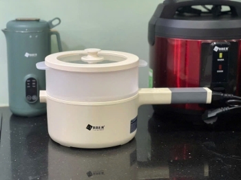 Nồi hấp điện chống dính kèm xửng hấp Arber 19cm