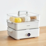 Nồi Lẩu Điện Kèm Khay Hấp LocknLock Bianco Electric Multicooker 4.5L EJP154IVY