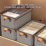 HỘP ĐỰNG QUẦN ÁO KHUNG THÉP CÓ NẮP ĐẬY GHA502 28L