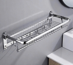 GIÁ TREO KHĂN NHÀ TẮM ĐA NĂNG INOX 304 KÈM MIẾNG DÁN CƯỜNG LỰC GIHOME - B09