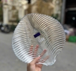 ĐĨA THUỶ TINH HÌNH LÁ - 1 set 3 cái