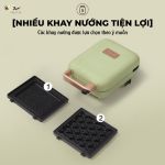 Máy nướng bánh mì kẹp 2 in 1 Bear DBC-P06N2