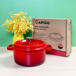 NỒI GANG RAPIDO CHỐNG DÍNH NGUYÊN KHỐI SIZE 22CM