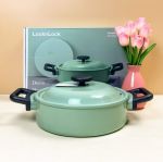 Nồi Decore 24cm cao 11.3cm với màu Xanh Mint LDE1244IH