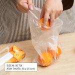 Set 50 túi nilon bảo quản thực phẩm cỡ M hàng Nhật