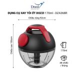 DỤNG CỤ XAY TỎI ỚT, CẮT RAU CỦ DOZZI - DZA368R 170ML